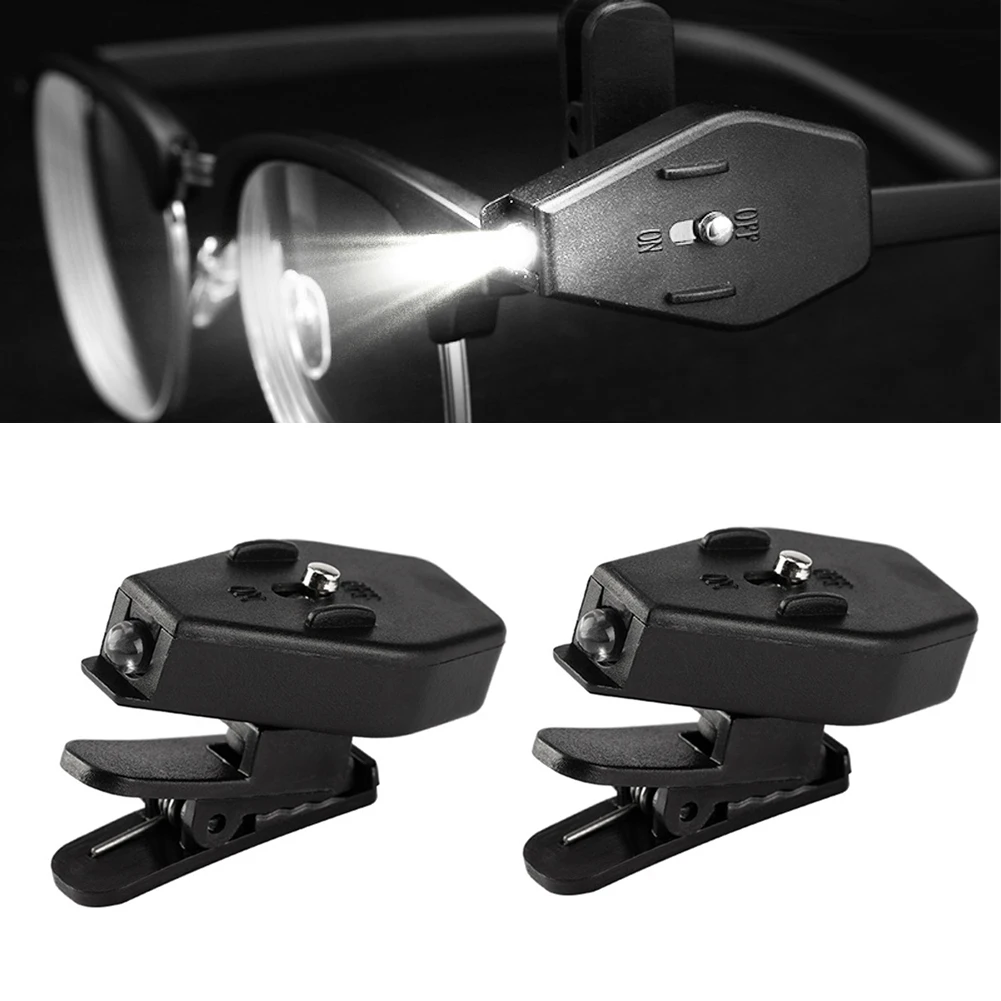 Mini LED Eyeglass Clip on Univ - Book Light Flexible 评论和价格