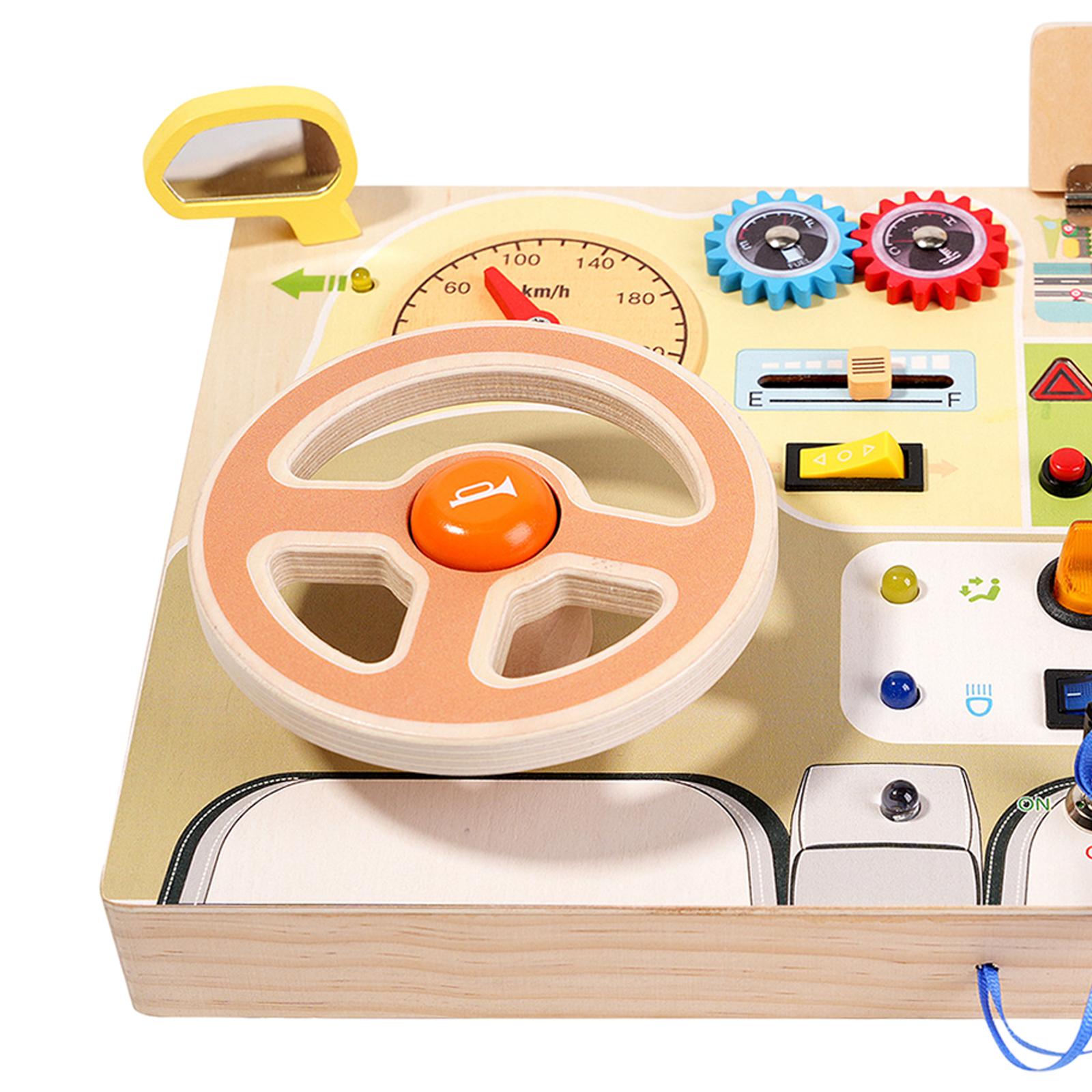 Montessori Busy Board with LED - Travel Accessories For Baby 评论和价格