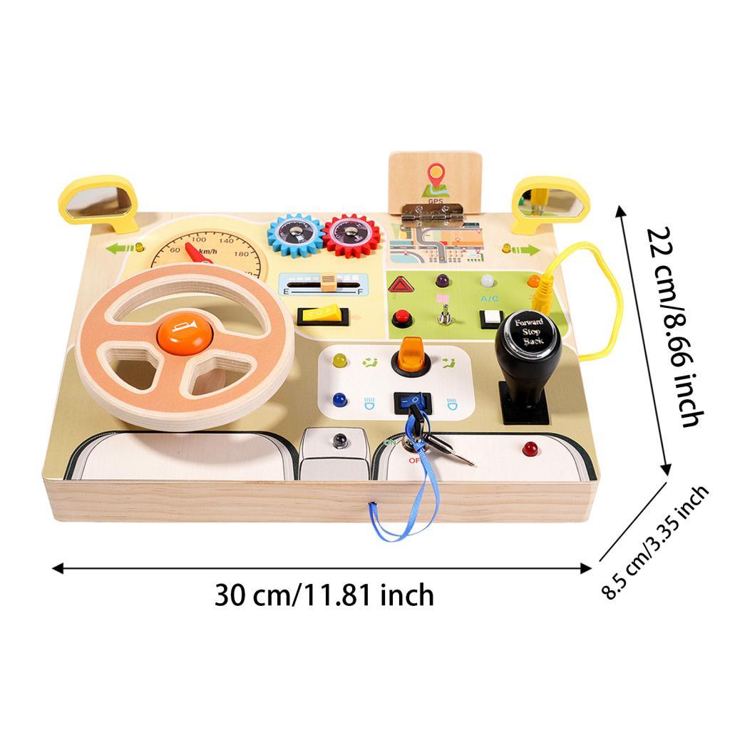 Montessori Busy Board with LED - Travel Accessories For Baby 评论和价格