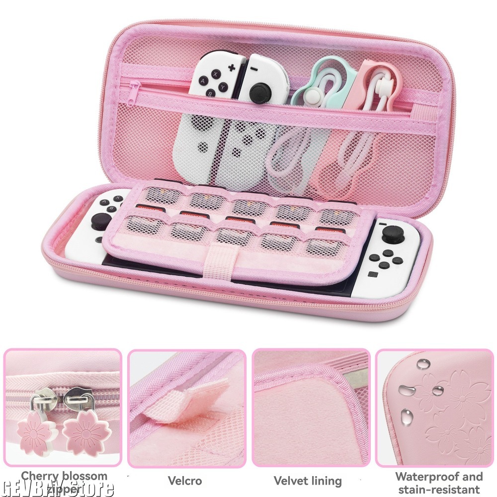PU  Sakura Pink Shell Portable - Travel Accessories Kit Bag 评论和价格